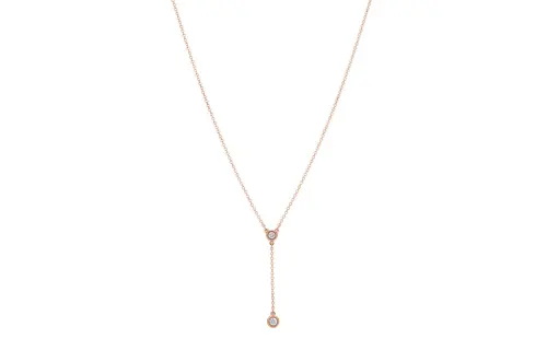 TIFFANY & CO. Elsa Peretti® 18K Rose Gold Necklaces Women's Rose Gold