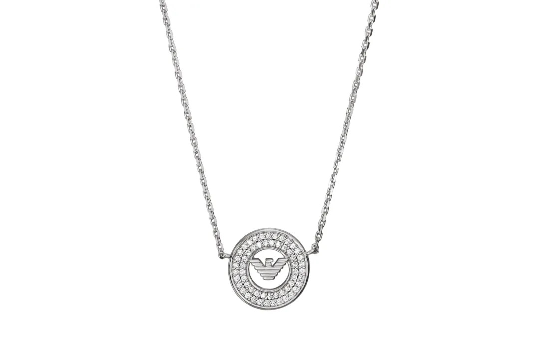 Emporio Armani Sterling Silver Pendant Necklace