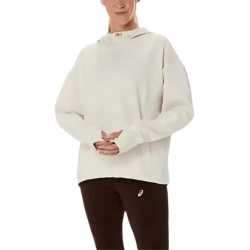 ASICS Sweatshirts Women's White Hooded Moderate