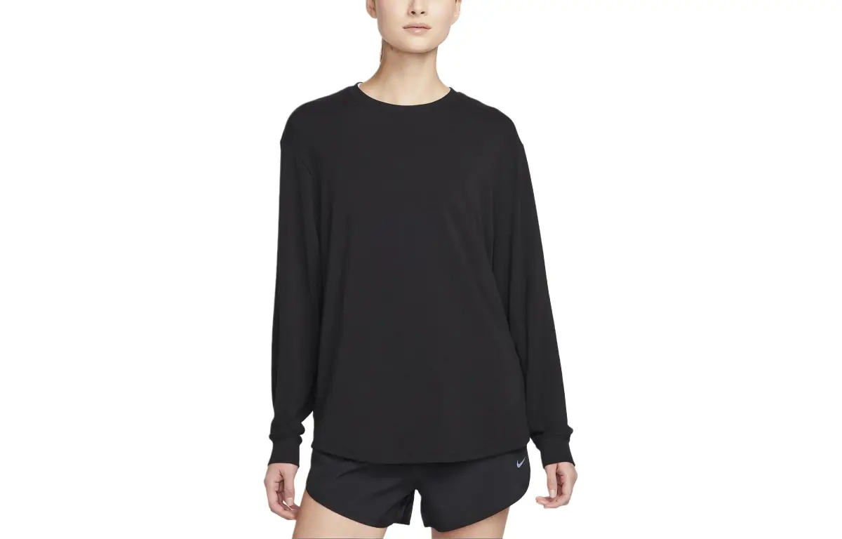 Nike Drop Shoulder Sleeve T Shirt Women's Black