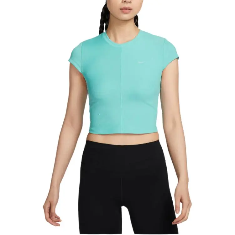 Nike One Fitted Rib Women's Dri-FIT Short-Sleeve Cropped Top