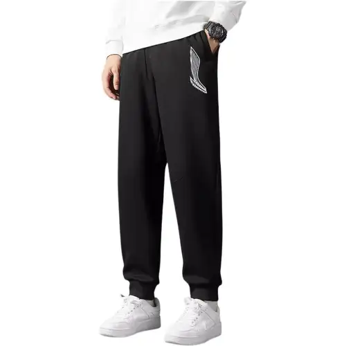 Li Ning Sports Life Collection Knitted Sweatpants Men's Standard Black