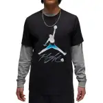 Jordan Apparel T Shirts Men's Black Crew Neck