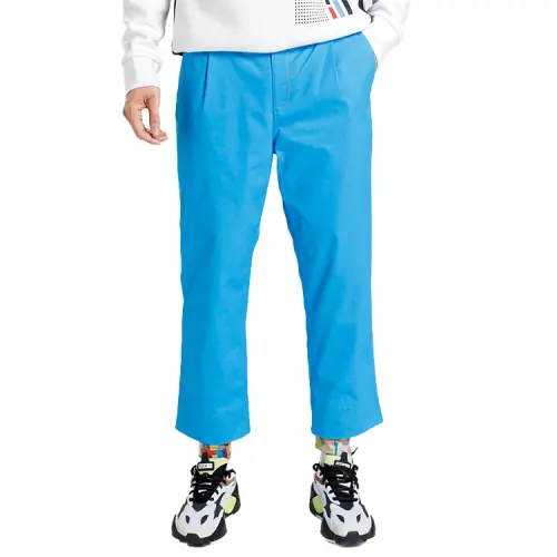 PUMA Casual Pants Men's Blue Moderate Straight Fit Pants