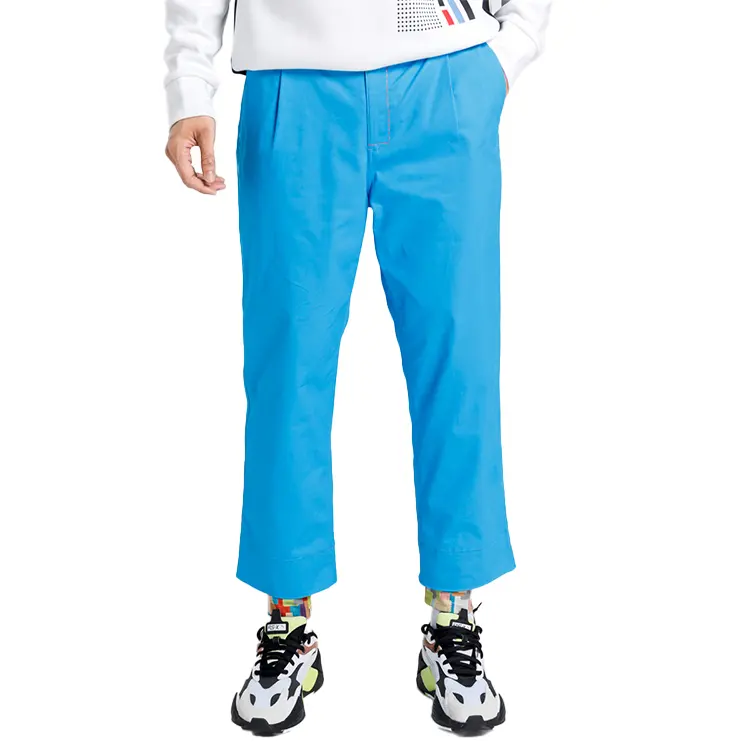 PUMA Casual Pants Men's Blue Moderate Straight Fit Pants