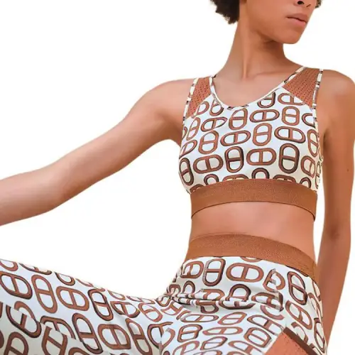 HERMES SS24 Sports Underwear Women's Chestnut Brown