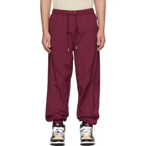Jordan Casual Pants Men's Red Moderate Cuffed Pants