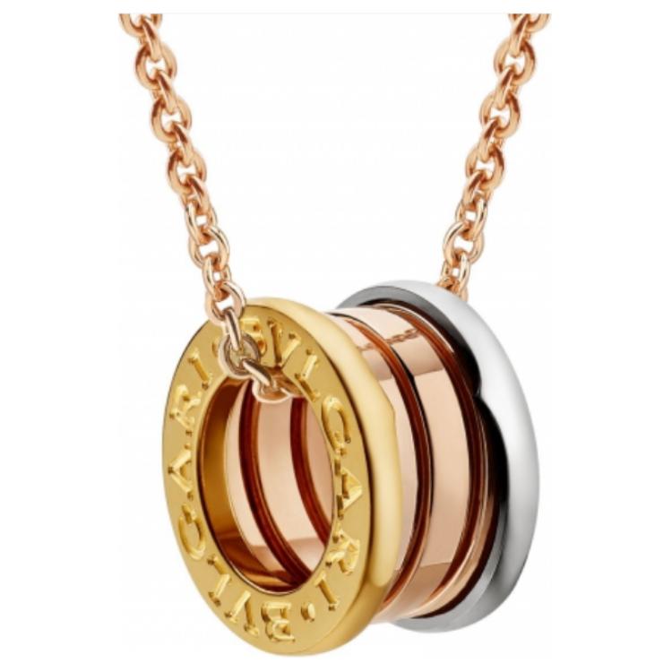 BVLGARI Pre Owned 2010s 18K Gold B.zero1 Mistake Necklace