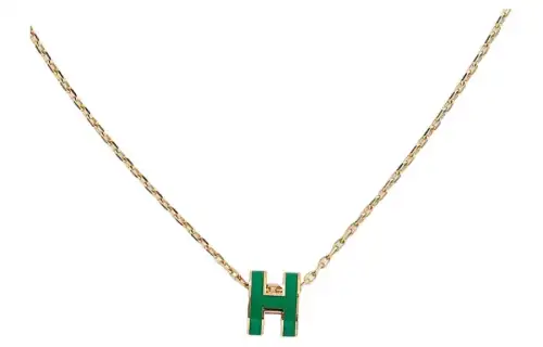 HERMES POP H Necklaces Women's Peacock Green
