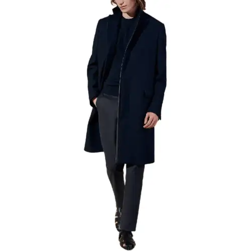 HERMES SS24 Coat Men's Marine Blue