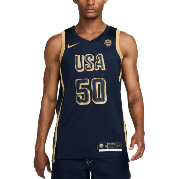 Nike Basketball Jersey Men’s Obsidian Black/Gold