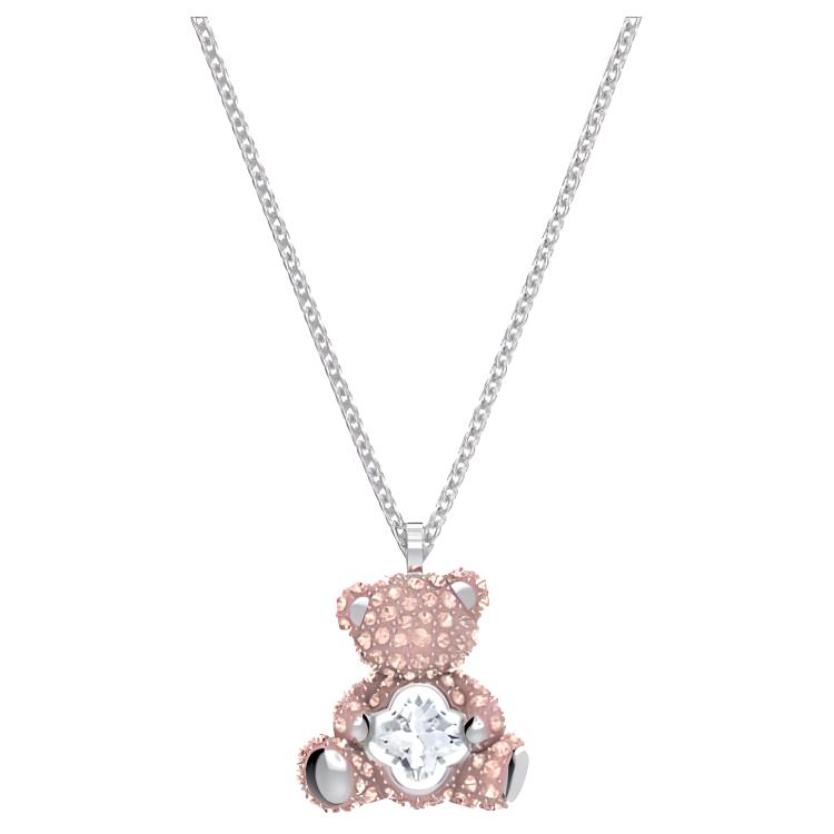 Женское колье Swarovski Teddy (розовое)