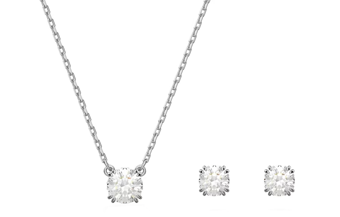 Женское колье Swarovski Stilla (серебряное)
