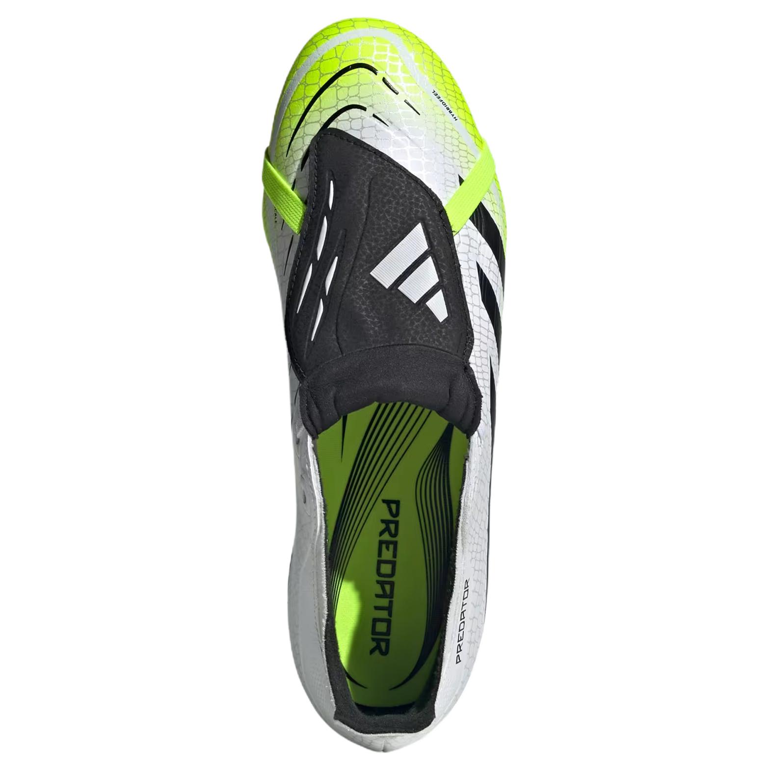 Predator League Adidas Foldover Tongue Fg Mg ‘Cloud White Lucid Lemon’
