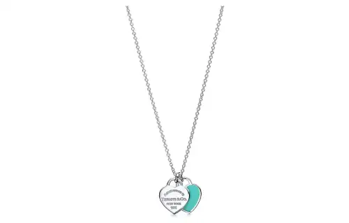 TIFFANY & CO. Return To Tiffany Collection 925 Sterling Silver Enamel Necklaces Women's