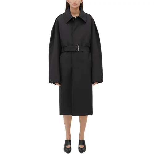 Bottega Veneta Coat Women's Charcoal Black