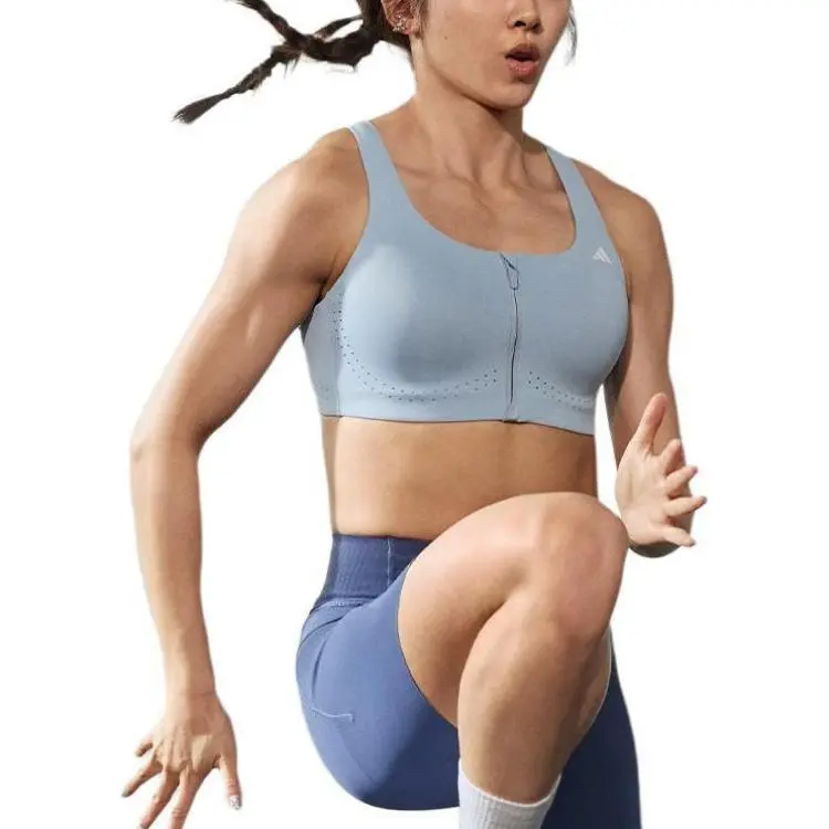 Adidas EASY FIT TRAIN HIGH SUPPORT BRA Sports Underwear Women's Light Aqua Blue