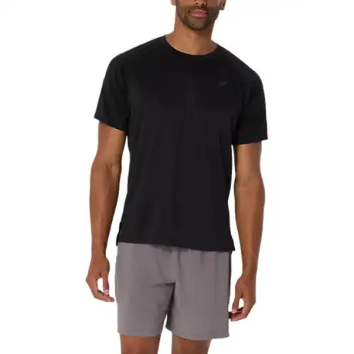 ASICS T Shirts Men's Black Crew Neck