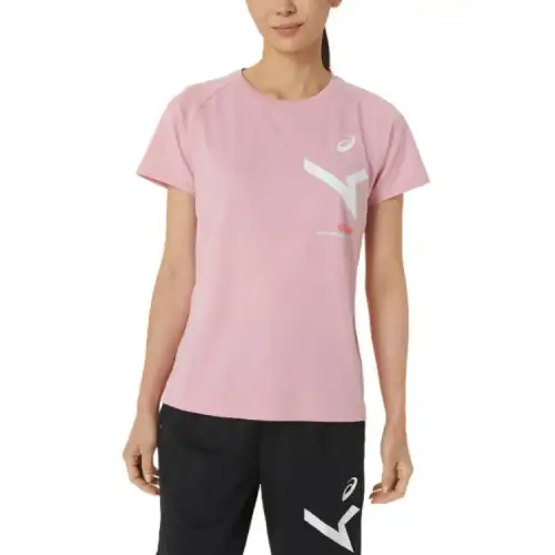 Asics Raglan Sleeve T Shirt Women's Pink