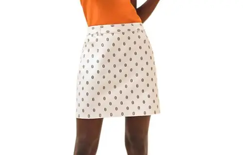 HERMES Denim Short Skirts Women's Light Tawny