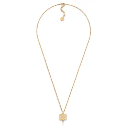 DIOR Brand Logo Necklaces Women's Gold