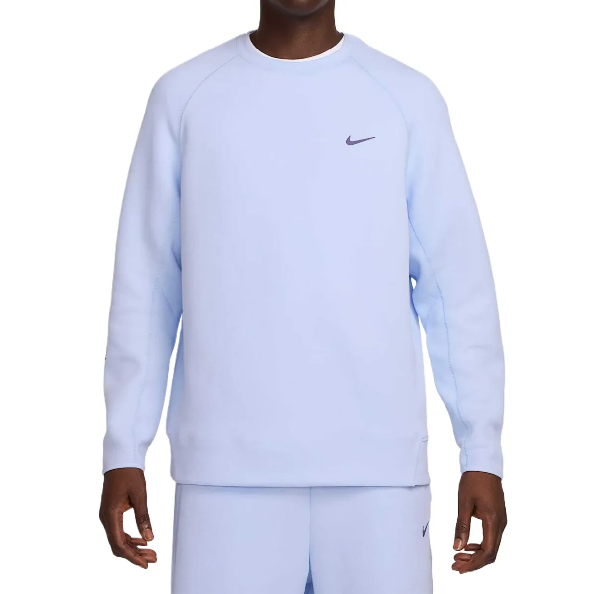 Nike Sweatshirts Men's Purple Crew Neck Moderate