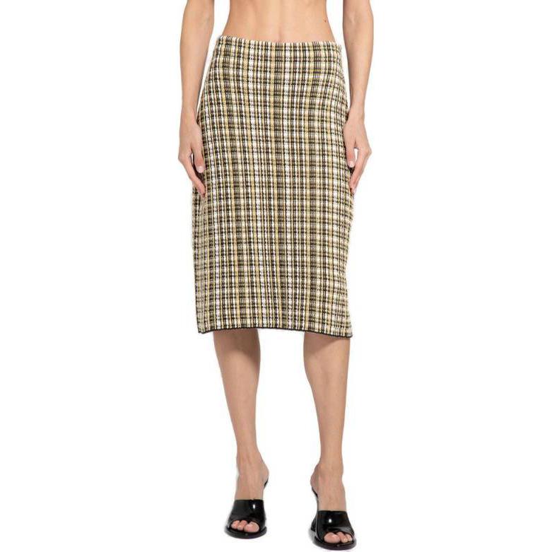 Bottega Veneta Checked Skirt