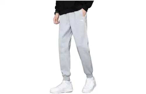 ANTA Casual Pants Men's Thickened And Fleece Lined Cuffed Pants