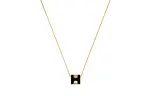 HERMES Cage D'H Alloy Necklaces Women's