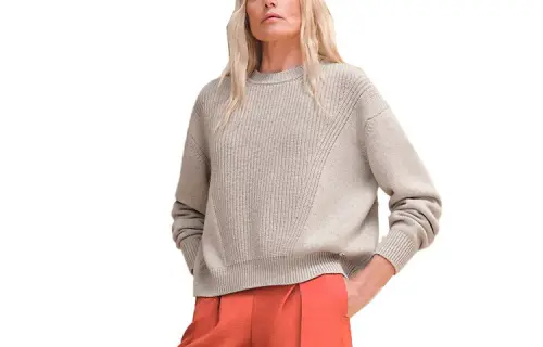 HERMES Knitwear Women's Gray Beige