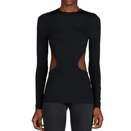 Balenciaga Logo tag Cut out Top