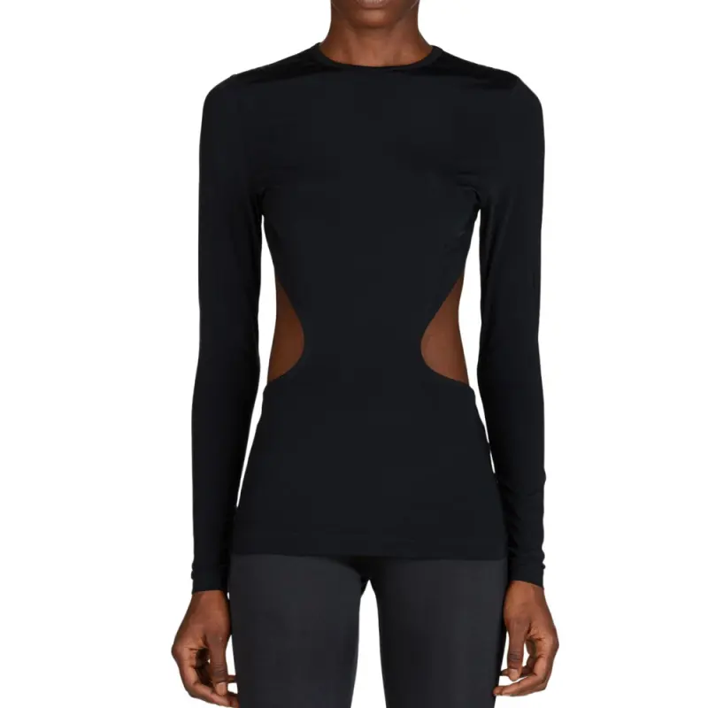 Balenciaga Logo tag Cut out Top