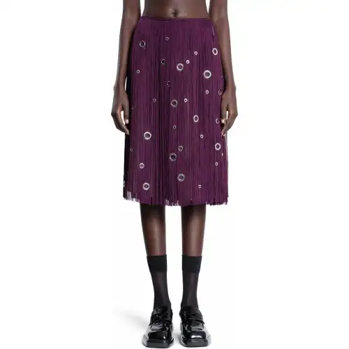PRADA Casual Long Skirt Women's Purple