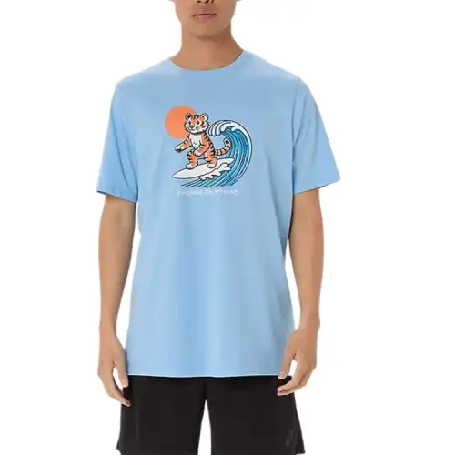 Asics SUNSHINE T Shirt Men's Blue