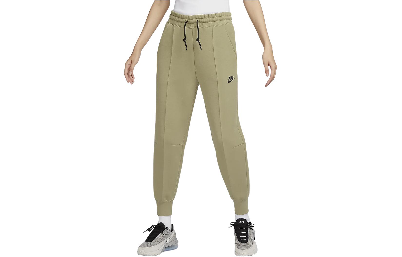 Женские штаны Nike Sportswear Tech Fleece (оливковые)