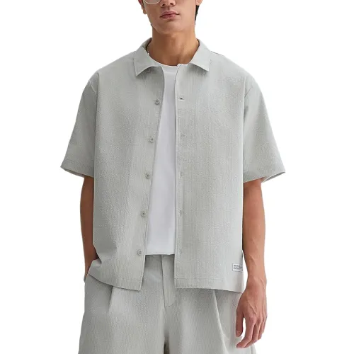 New Balance Shirts Men's Light Beige Lapel Moderate Shirt