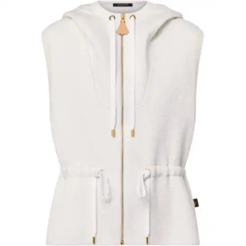 LOUIS VUITTON Sleeveless Embossed Monogram Hoodie