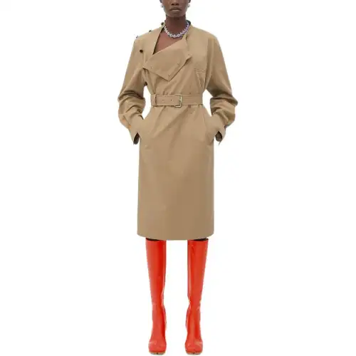 Bottega Veneta Long Sleeved Dress Women's Light Umber