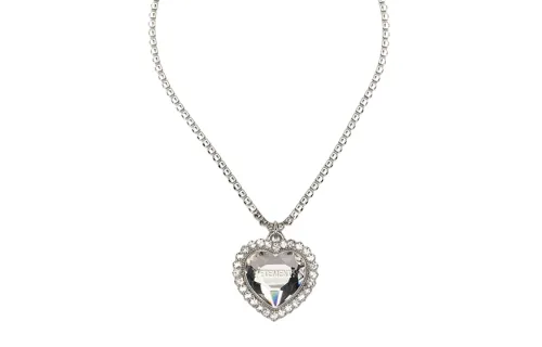 Vetements Crystal Heart Necklace