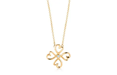 TIFFANY & CO. Paloma Picasso 18K Gold Diamond Necklaces Women's Gold