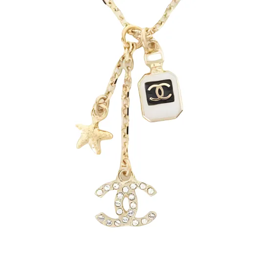 CHANEL Pre Owned 1986 1988 Coco Mark Pendant Necklace