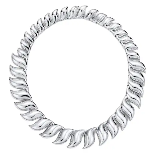 TIFFANY & CO. Elsa Peretti® Sterling Silver Necklaces Unisex Silver
