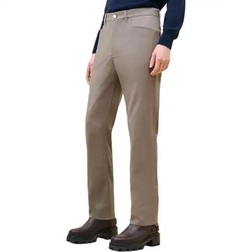 HERMES FW24 Jeans Men's Mud Charcoal