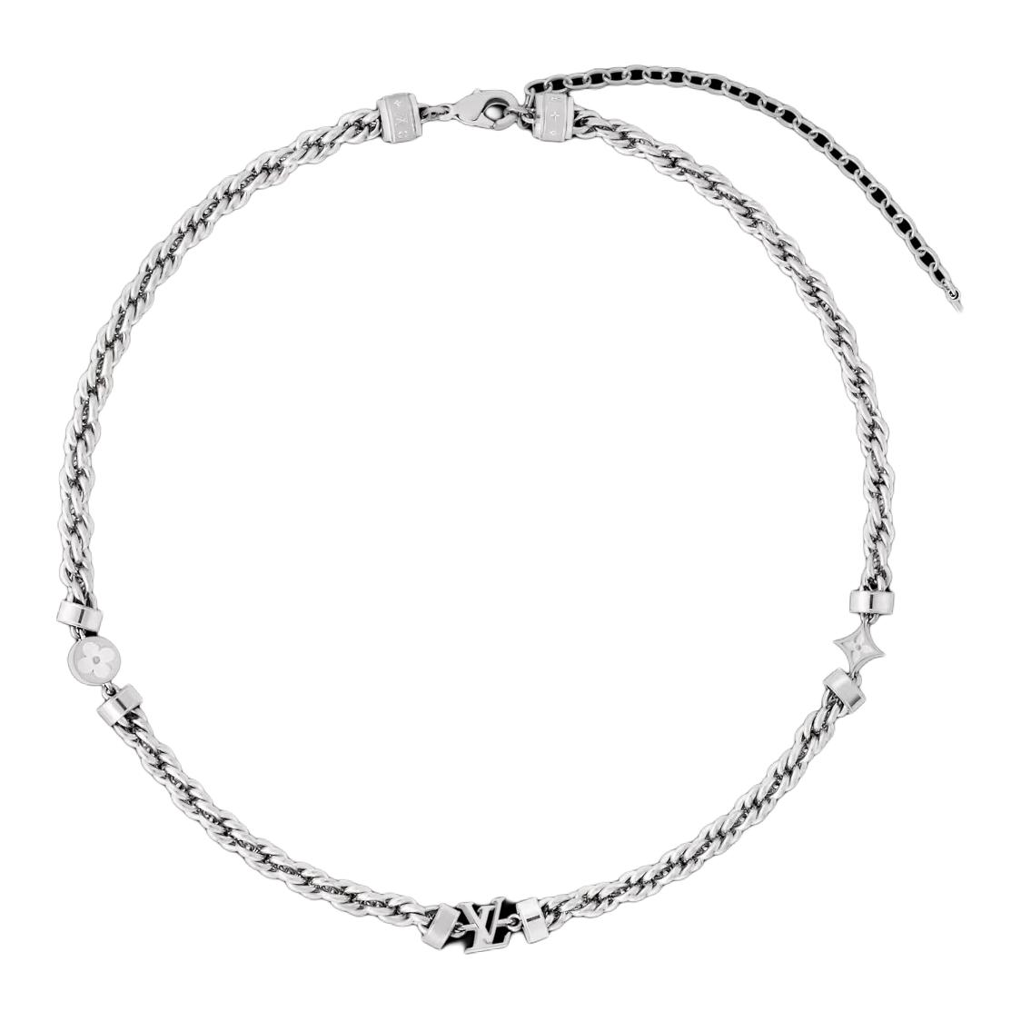 Мужское necklace Louis Vuitton (серебряное)