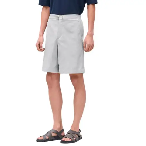 HERMES Casual Shorts Men's Gray White