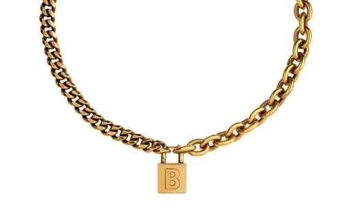 Balenciaga Necklaces Women's Antique Gold
