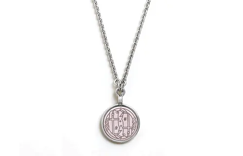 HERMES Medaille Quadrige Enamel Necklaces Women's Silver
