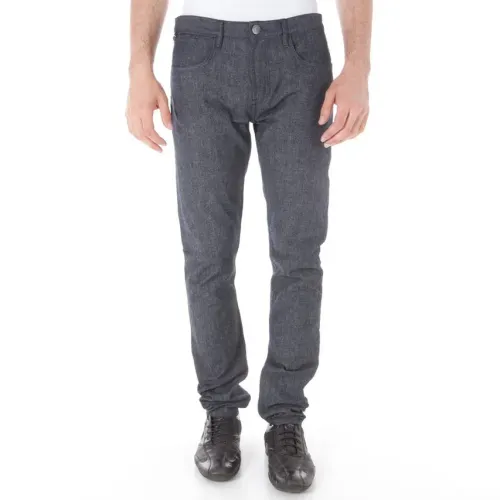Burberry Jeans Men's Gray Moderate Straight Fit Pants