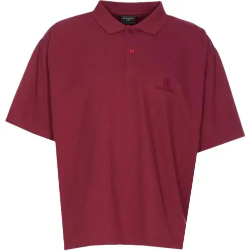 Balenciaga Logo Embroidered Polo Shirt