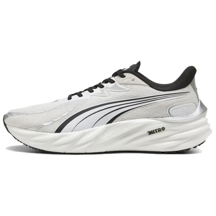 PUMA Velocity NITRO 4 Abrasion Resistant Low top Running Shoes Men's White